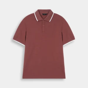kayvio mens polo shirt rust