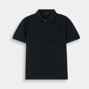 kayvio mens pique polo shirt black