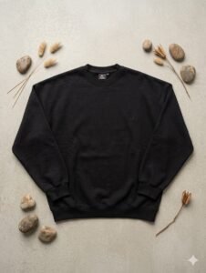 MIMI Premium Essential Fleece Sweatshirt – Stealth Black