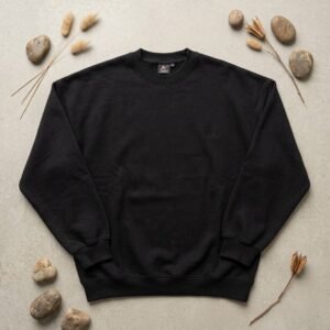 MIMI Premium Essential Fleece Sweatshirt – Stealth Black