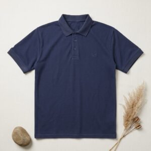 mimi essential pique polo – navy blue