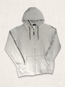 MIMI ‘Push the Limit’ Fleece Hoodie – Heather Grey