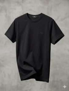mimi fashion | essential black crew neck tee – summer collection 2026