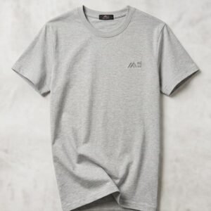 mimi fashion | essential grey crew neck tee – summer collection 2026
