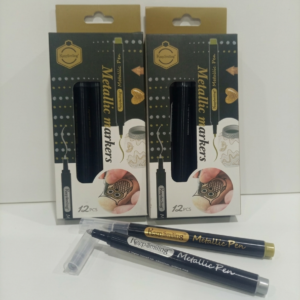 keep smiling metallic markers set of 12